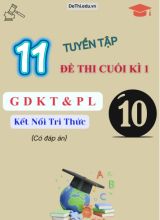 Tuyển tập 11 Đề thi GDKT&PL Lớp 10 (Kết nối tri thức) cuối học kì 1 (Kèm đáp án)